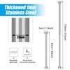 Shower Curtain Rod Adjustable 85-195CM Spring Tension Curtain Rod No Drill Anti-Rust Non-Slip Shower Rod Shower Curtain Rod