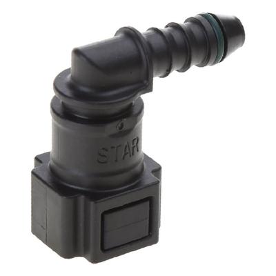 ID6 Female 7.89mm Elbow Fuel Line Connector 90 Degree Hose End Fitting Adapter