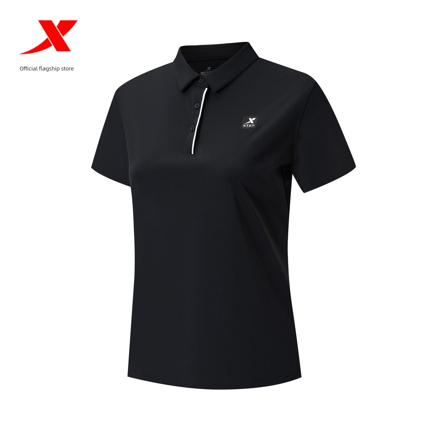 Xtep Polo Shirt Women s Official New Summer Training Women s Fitness Sports Top M