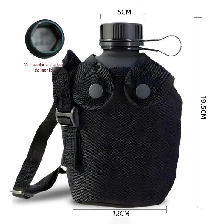 Camouflage Aluminum Water Bottle - Large Capacity for Outdoor Activities, Camping, Hiking, Mountaineering, and Sports.