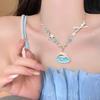 Seaside vacation wind cute pearl shell starfish beaded necklace female ins fairy niche men collarbone chain accessories
