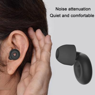 1 Çift Gürültü Azaltma Kulak Tıkaçları Kulak İpuçları NRR 25dB Süper Yumuşak Silikon Yeniden Kullanılabilir İşitme Koruma Çalışma Çalışması Uyku Kulak Tıkacı
