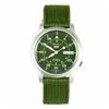 Repasované pánské hodinky Seiko 5 Military se zeleným ciferníkem, automatické SNK805K2