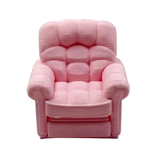 Miniature Sofa 3D Printed Mini Sofa Tiny Sofa Model Furniture Miniature for Doll Mini Houses Living Room Bedroom Decor розовый