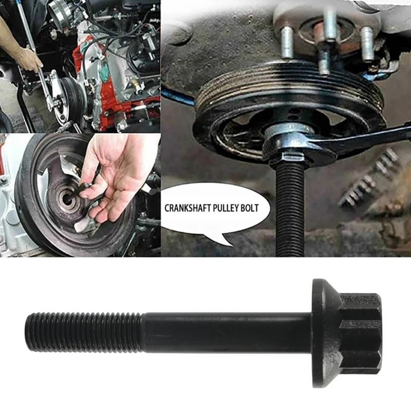 2342503 Harmonic Balancer Bolt Screw Stud with Seal Compatible for LS6 4.8L/5.3L/ 5.7L/6.0L Engine High Strength Durable