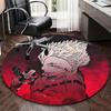 1pc Jujutsu Kaisen Satoru Gojo Round Carpet - Anime Design Chair Mat, Non-Slip Rug for Office, Home Decor, Living Room
