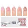 150 Pieces French Press On Nail Pre Applied Base Coat and Primer No Filing Needed for DIY Nail Art Salon Quality Nail