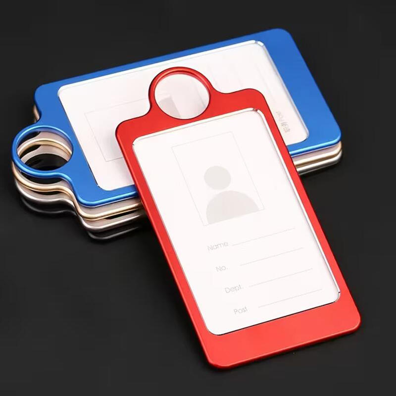 Professioneller ID-Ausweishalter mit ausziehbarem Rollclip, durchsichtiger Kartenhalter und Halsband für Büro, Sicherheit, Arbeitsplatz