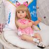 KEIUMI 55cm Beautiful Reborn Boneca Silicone Full Silicone Baby Girl Vinyl Doll Realistic Children's Day Gifts Bed Time Playmate