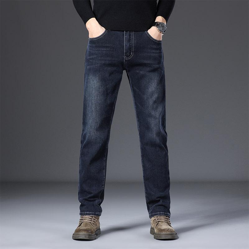 Herfst Nieuwe Collectie Heren Stretch Slim-Fit Rechte Broek Trendy Casual Grijze Broek Veelzijdige Stijl