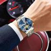 POEDAGAR Exquisite Business Men Watch Waterproof Luminous Chronograph Luxury Man Watches Stainless Steel Men's Quartz Wristwatch