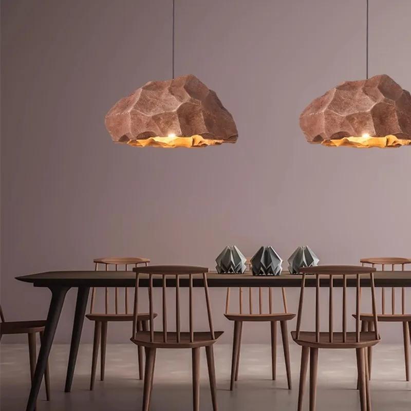 Wabi-sabi Style Chandelier Creative Personality Restaurant Bar Lamp Micro Cement Designer Homestay Living Room Chandelier