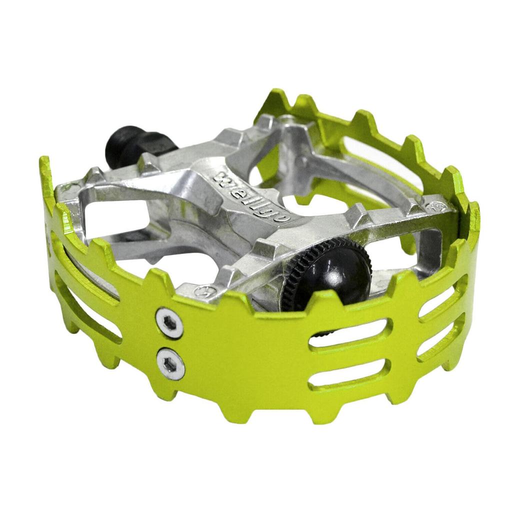 Wellgo Old school BMX MTB Bear Trap Bicycle WE2969 XC-II 9/16" Pedals, Green,