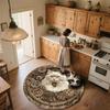 Gear Cat,Round Area Rug,Carpet Rug for Living Room Bedroom Sofa Playroom Decor,Non-slip Floor Mat