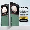 Phone Case for Honor Magic V Flip, Honor Magic V Flip Upgraded Skin-Like Matte Lens Full Protection Silicone Case - Dark Night Green