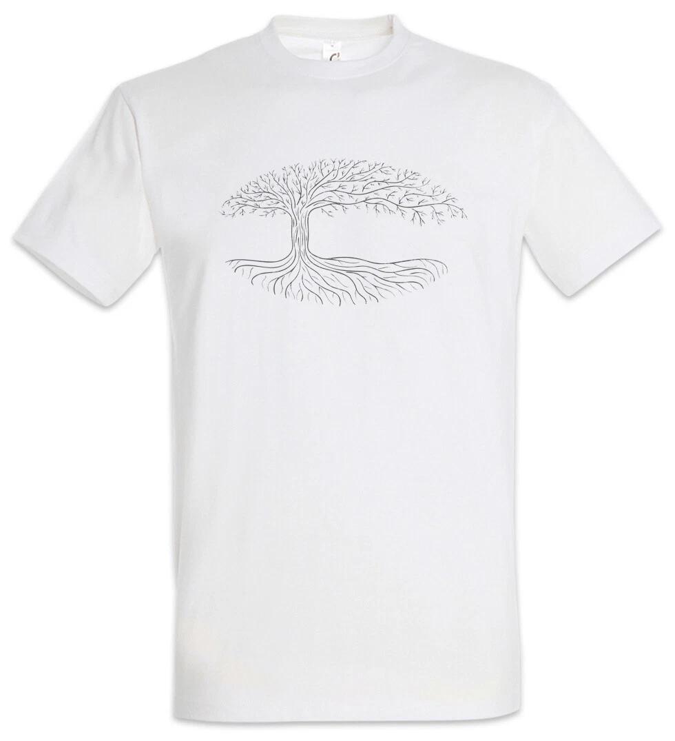 Oval Yggdrasil Mens T-Shirt Arsen Celtic Irminsul World Tree Of Thor L