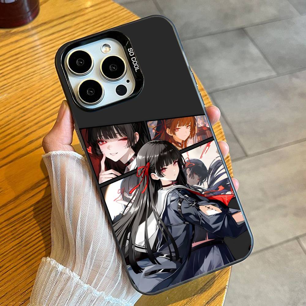 

Фан-арт C-CHISA Печатный Чехол для Телефона Для iPhone 16 17 15 14 12 13 Pro Max Черный Конфетный Матовый Ударопрочный Чехол iPhone16promax