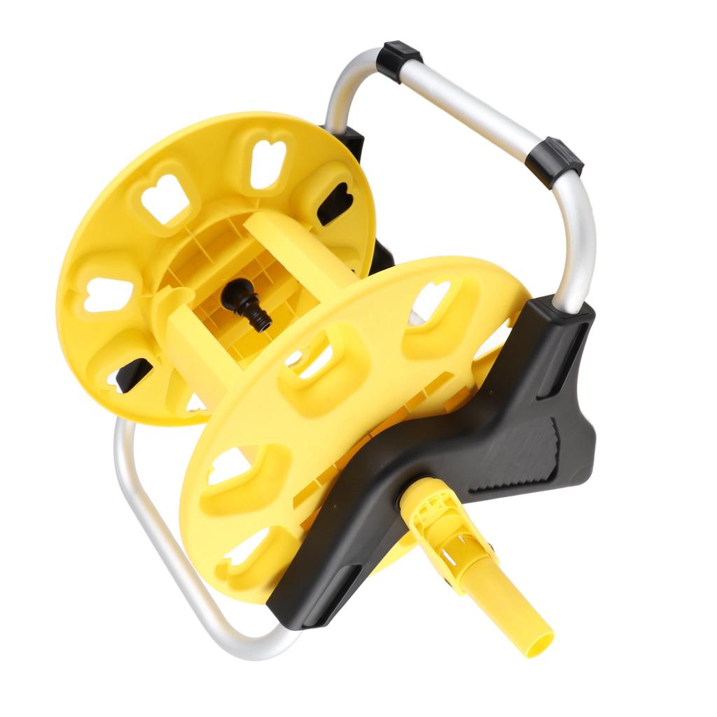 Garden Hose Reel Cart Yellow Hose Reel Cart Water Hose Cart Holds 30m of Water Pipe