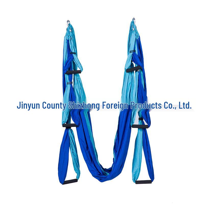 Aerial Yoga Hammock with 6 Handles - Non-Elastic Nylon for Studio Inversion Fitness