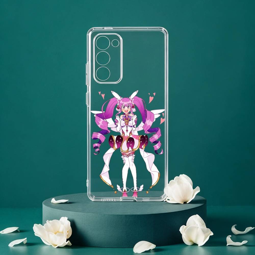 Sprudelnde Magical Girls Manga Handyhülle für Samsung Galaxy S24 S25 S23 S22 S21 Plus S24 S25 Transparente Hülle