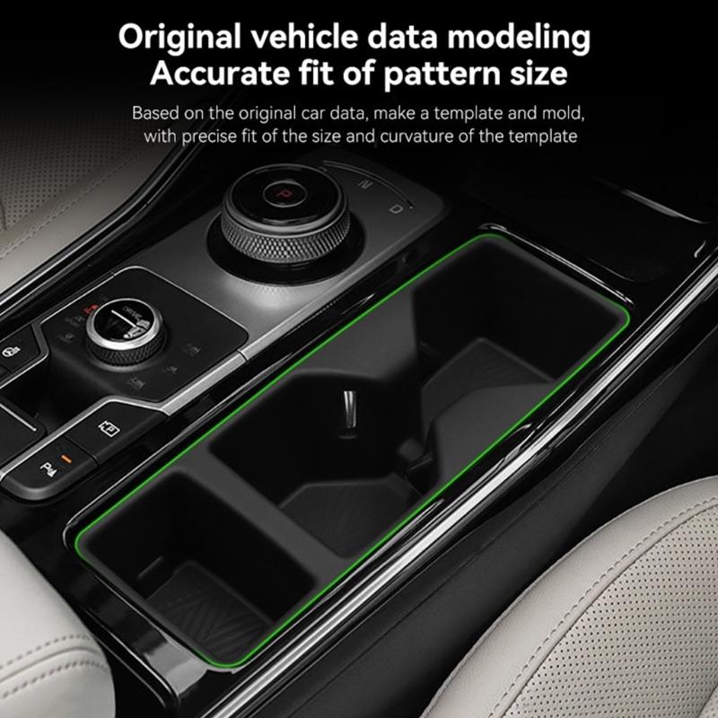 Custom Molded Center Console Pad Slip Resistant Quick Install Vehicle Drink Holders Protector Quick Fixing for Vehicle