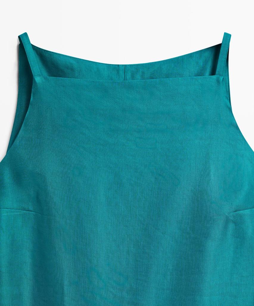 Masimodutti Linen Blend Mini Dress