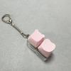 Cartoon Shape Fidget Keychain 2 Keys Decompression Toy Relaxing Finger Keyboard  Adult