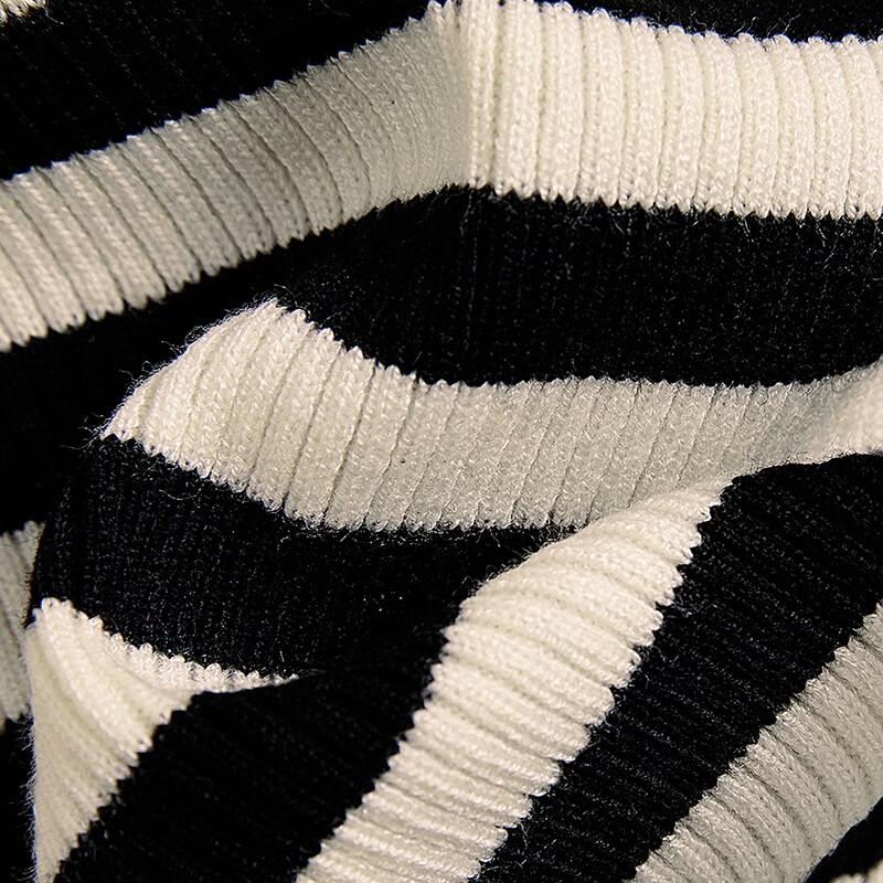 Shechi Contrast Stripe Sleeveless Knit Vest Top