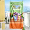 Bluey Beach Towel Soft Durable Quick-Dry Comfortable Lightweight