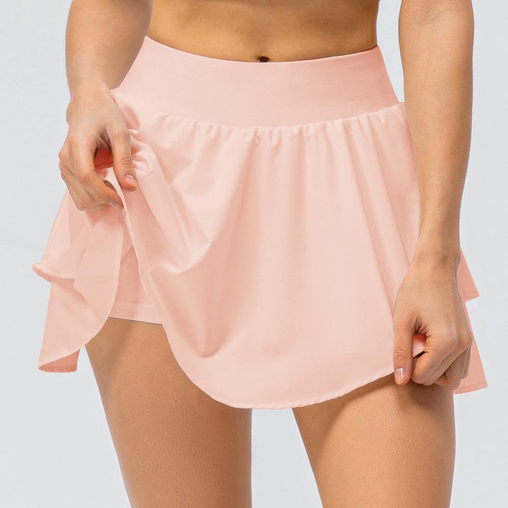 Women's Nude Feeling Yoga Tennis Skirt - Anti-Exposure, Breathable, Fitness & Dance Skirt for Running.