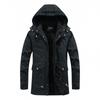 Autumn and Winter Cotton-padded Clothes for Men with Fleece To Keep Warm, Pure Cotton Cotton-padded Clothes, Washed Men's Hooded Thickened