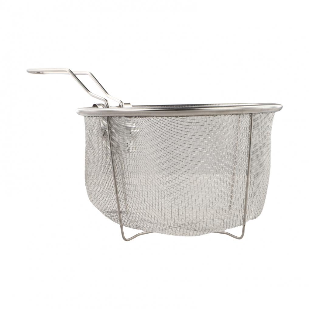 Stainless Steel Fry Basket Colander NonStick Portable with Handle for Cooking