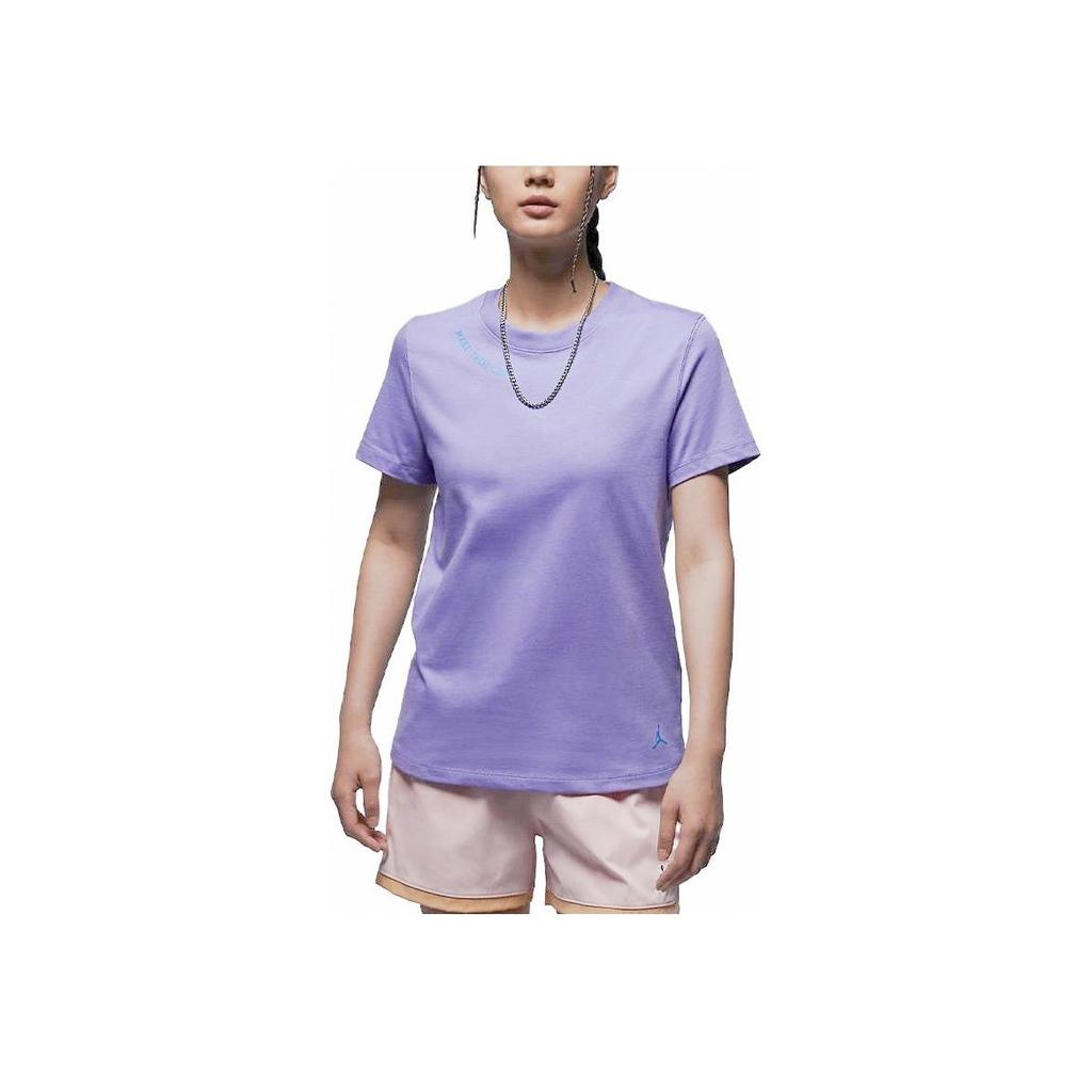 Jordan Casual Short Sleeve T-Shirt Women Tops Laser-Blue FD0103-500