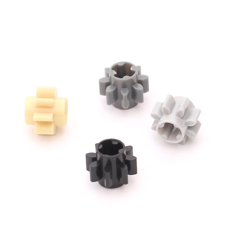 Rainbow Pig MOC Parts 3647 High-tech Gear 8 Tooth Compatible Bricks DIY Assmble Building Blocks Particle Kid Puzzle Brain Toys