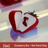 Exquisite Strawberry Ring & Earring Jewelry Box: Creative Birthday Gift for Women