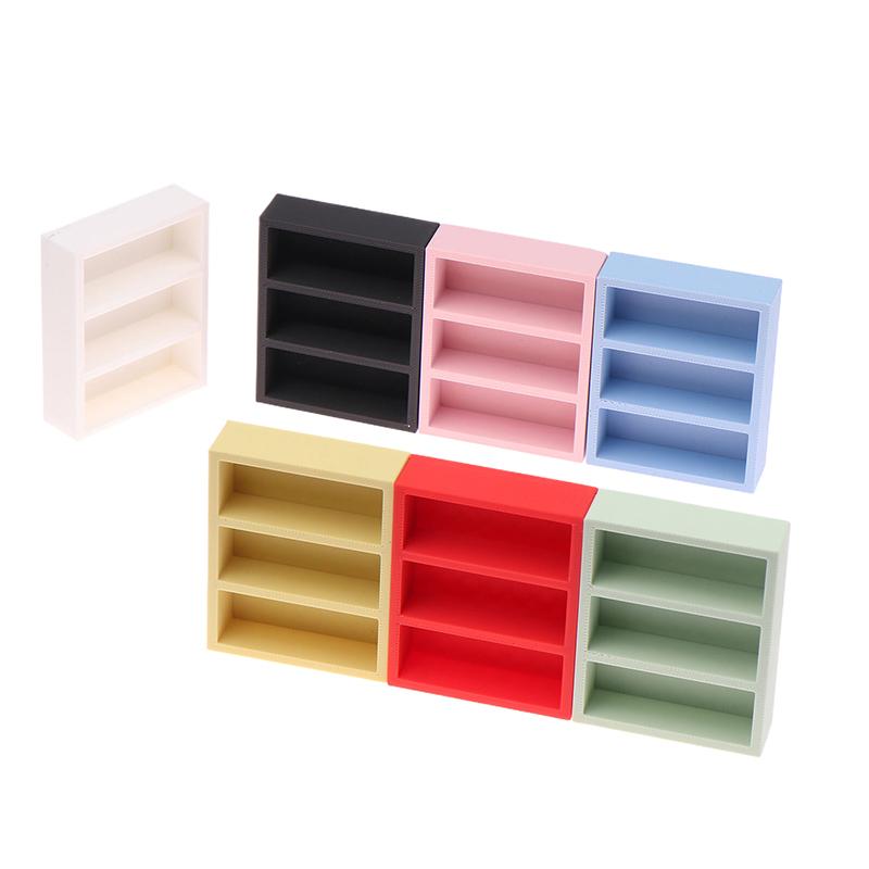 1/12 Dollhouse Mini Wall Cabinet Storage Shelves Dollhouse Furniture Decor Toys Dolls House Accessories Micro Scene Ornament