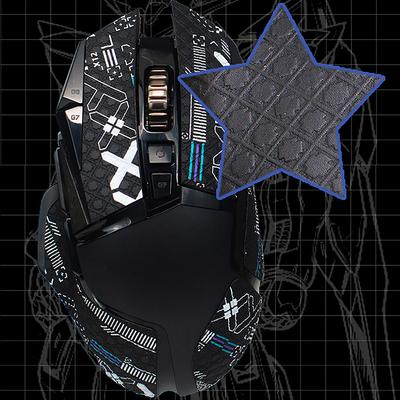 Nastro Grip per Mouse Skate Adesivo Fatto a Mano Antiscivolo Pelle di Lucertola Assorbi Sudore Per Mouse Wireless G502