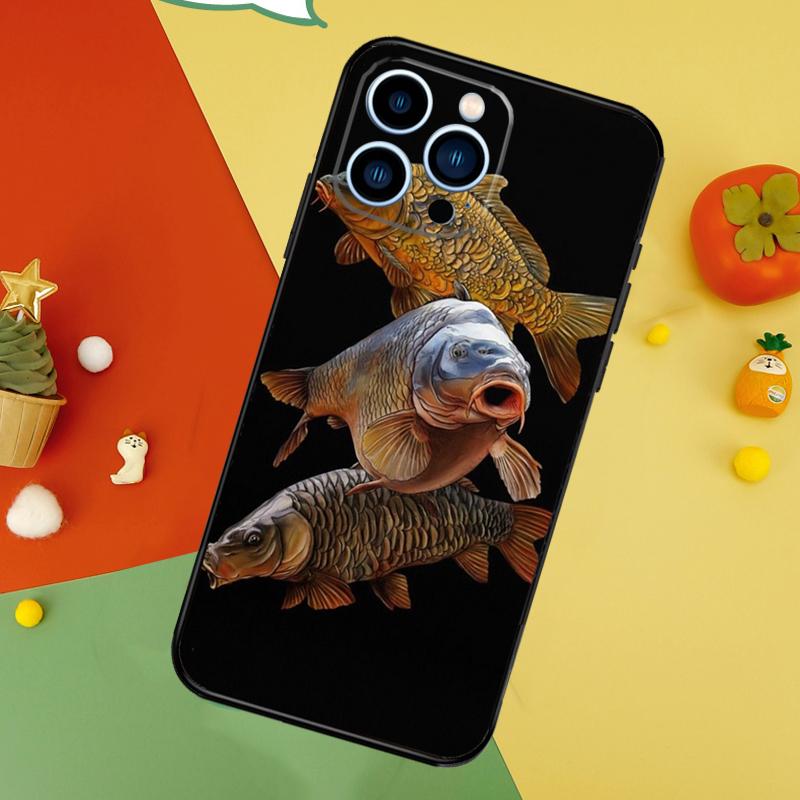 Carp Fishing Phone Case For iPhone 17 Pro Max 16 14 13 12 11 15 Pro Max Plus 12 13 Mini 16e 17 Air Cover iPhone 13 Pro