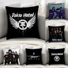 T-Tokio H-Hotel Band Pillow Case Sofa Decorative Home Double-sided Print Plush Square Throw Pillow Covers Cushion Decor Cover