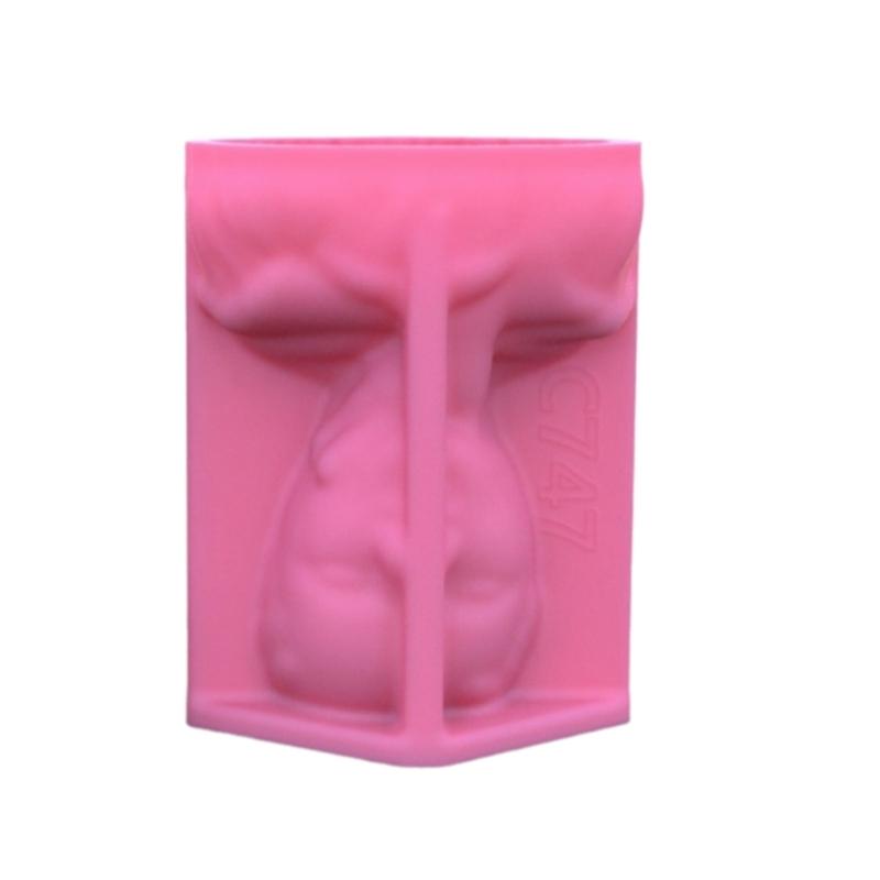 Forme din silicon pentru ghivece de flori Suport stilou Forme din rășină epoxidică Formă unică pentru vază Decorare pentru ghivece pentru pasionații de bricolaj