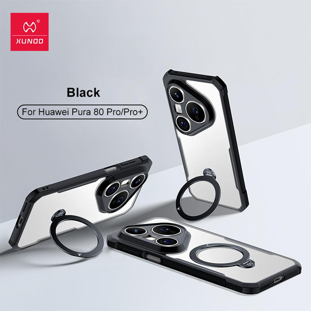 Xundd For OPPO Find X9 Pro and Huawei Pura 80 Pro+ Magnetic Case Airbag Shockproof Camera Protection TPU&Acrylic 360 ° Rotating Stand Cover
