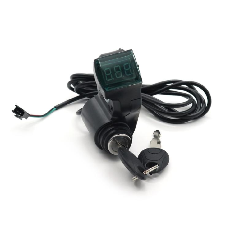 Trava de Guidão Segura para Patinetes Elétricos com Display Digital ABS Trava de Interruptor de Guidão para Patinetes Elétricos Simples de Usar
