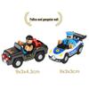 Magnetic Toy Train Set: Ambulance & Police Cars for Kids - Compatible with All Wooden Tracks