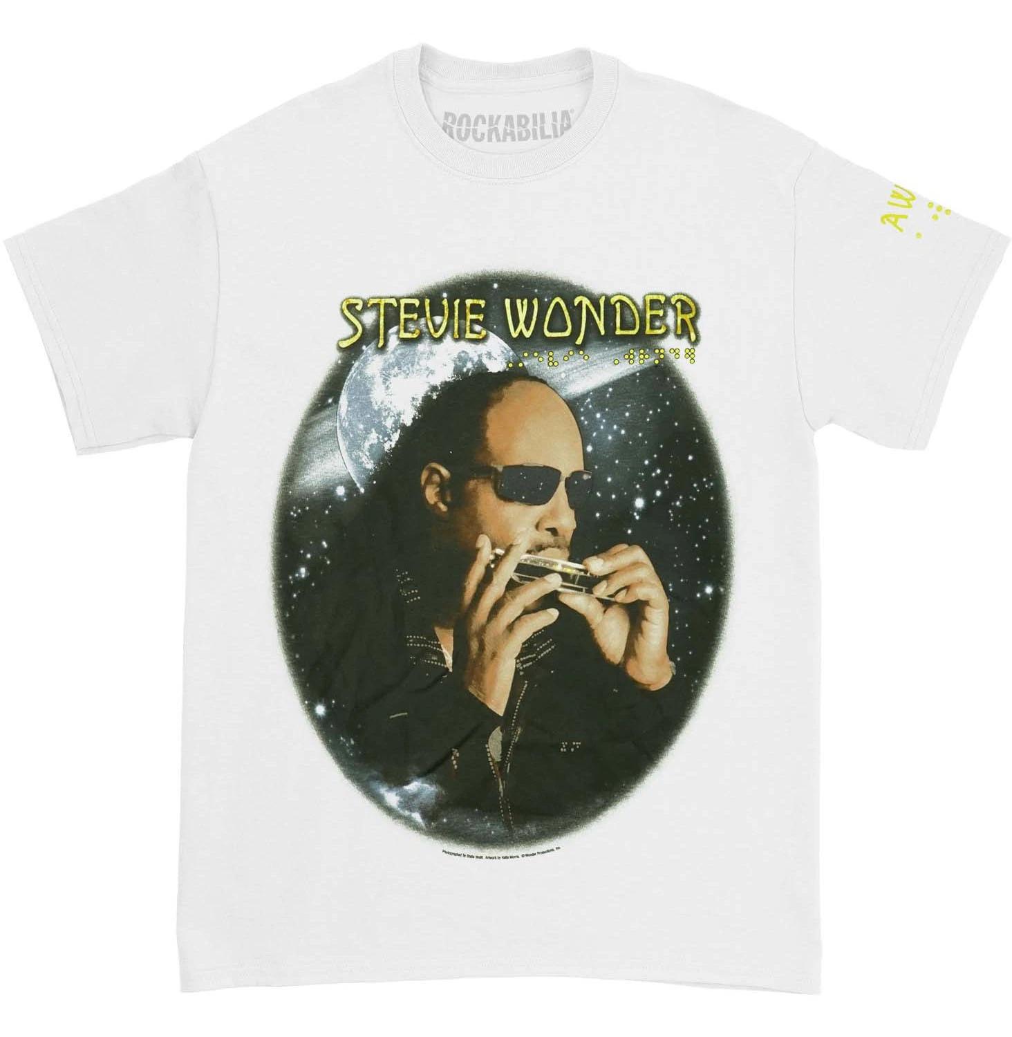 Men s Stevie Wonder T-shirt Small White XS