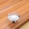 Elegant And Timeless 10pcs Crystal Glass Cabinet Knob With Diamond Shape For Drawers