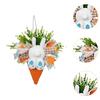 Artificial Material Easter Wreath Decorative Style Bunny Decoration  Outdoor Decoration