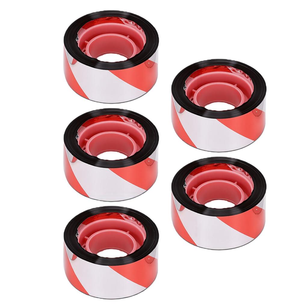 10 Stück Vogelscheuchband 2,4 cm x 50 m beidseitig reflektierendes Vogelband für Obstgarten Garten Bauernhof Rot Weiß