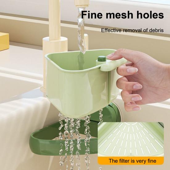 3Pcs Corner Sink Strainer Baskets Strong Load-bearing Simple Installation Suction Cup Triangle Storage