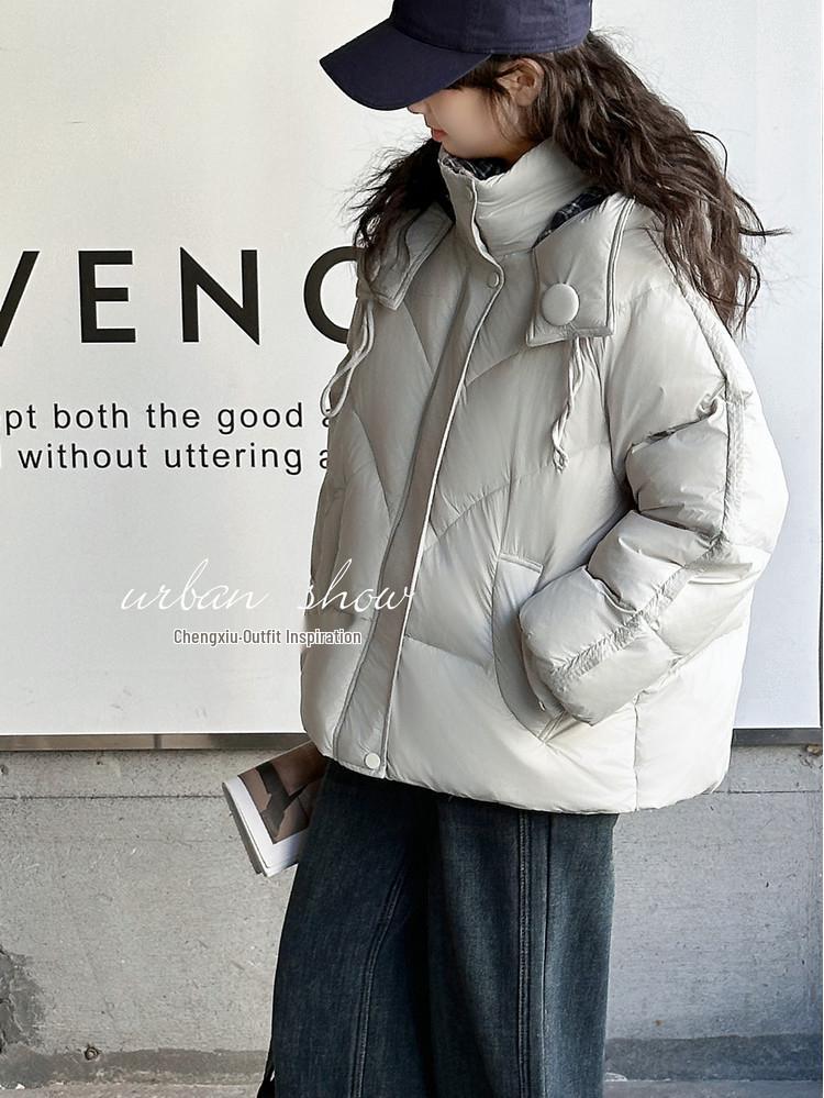 2025 Girls' Winter Fashion Padded Cotton Jacket - Thickened, Stylish Coat for Big Kids