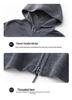 2026 Spring/Summer Women's Fine Wool Hooded Knit Cardigan - Solid Color, Double Zipper Design.